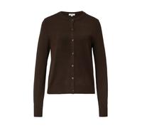 s.Oliver Red Label - Feinstrick-Cardigan mit Rippbündchen braun - Gr. - 36