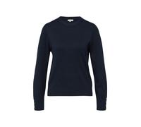 Feinstrickpullover aus Viskosemix mit Zierknöpfen 46 blau 2177135.5959.46