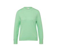 Feinstrickpullover aus Viskosemix mit Zierknöpfen 38 grün 2177135.7269.38