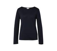 s.Oliver Red Label - Feinstrickpullover mit Rollkanten blau - Gr. - 42