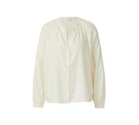 s.Oliver Red Label - Flanell-Bluse im Relaxed Fit mit Raffung beige - Gr. - 36