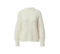 Flauschiger Strickpullover mit Stehkragen 42 creme 2175476.0210.42