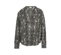 s.Oliver Red Label - Gemusterte Bluse mit Tunika-Ausschnitt grau - Gr. - 36