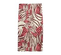 s.Oliver Red Label - Gemusterter Midirock beige/pink/rot - Gr. - 34