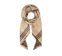 s.Oliver Red Label - Gemusterter Schal beige/braun - Gr. - ONE SIZE