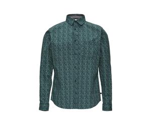 s.Oliver Red Label - Gemustertes Hemd im Slim Fit blau - Gr. - M