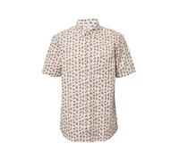 s.Oliver Regular Fit: Gemustertes Kurzarmhemd aus Baumwollstretch weiß XL