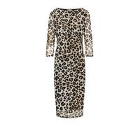 s.Oliver Red Label - Gemustertes Mesh-Kleid im Slim Fit weiß - Gr. - 40