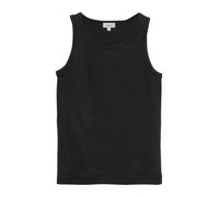 Geripptes Top im Slim Fit mit Stickerei 46 schwarz 2179332.9999.46
