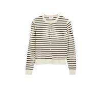 s.Oliver Red Label - Gestreifte Strickjacke braun/beige - Gr. - 40
