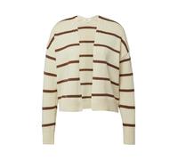 Gestreifter Cardigan aus Baumwollmix 44 beige|braun 2176638.80X4.44