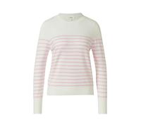s.Oliver Red Label - Gestreifter Pullover aus Viskosemix pink/weiß - Gr. - 44