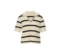 Strickpolo mit V-Ausschnitt im Relaxed Fit 40 beige 2176637.80X2.40