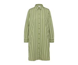s.Oliver Red Label - Gestreiftes Hemdblusenkleid in Midilänge grün/weiß - Gr. - 44