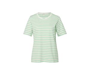 s.Oliver Red Label - Gestreiftes Jersey-T-Shirt im Relaxed Fit grün/weiß - Gr. - 40