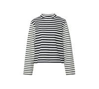 Gestreiftes Jersey-Sweatshirt mit Rundhalsausschnitt 38 blau|creme 2174394.59G5.38