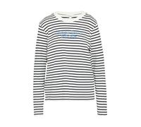 s.Oliver Red Label - Gestreiftes Langarmshirt weiß/blau - Gr. - 46