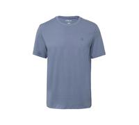 s.Oliver Red Label - Heavy Jersey T-Shirt mit Crew Neck und Logo-Print blau - Gr. - L