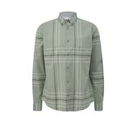 Slim: Karohemd aus Baumwollstretch M grün