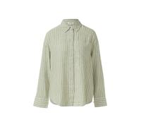 Gestreifte Bluse aus Leinenmix 46 olive 2178777.79H0.46
