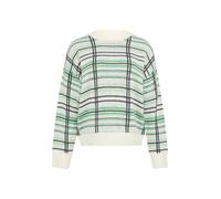 s.Oliver Red Label - Karierter Strickpullover aus Wollmix grün - Gr. - 38