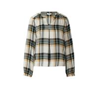 Karo-Bluse mit Faltendetail und elastischen Ärmelbündchen 44 petrol|mehrfarbig 2170017.69N0.44