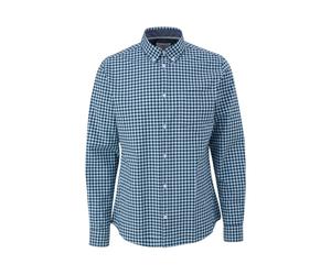 s.Oliver Red Label - Karohemd aus Baumwollstretch blau - Gr. - S