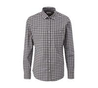 s.Oliver Red Label - Karohemd aus Baumwollstretch braun - Gr. - S