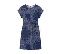 s.Oliver Red Label - Kleid mit Allover-Muster blau - Gr. - 34