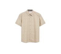 s.Oliver Red Label - Kurzarmhemd mit Muster beige - Gr. - M