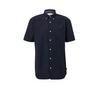 s.Oliver Kurzarmhemd Herren Regular Fit – 100% Baumwolle, mit Waschung und gewebtem Tape – XXL Blau