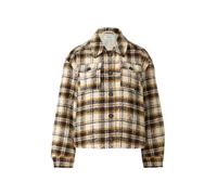 s.Oliver Red Label - Kurze Bouclé-Jacke mit Hemdkragen beige - Gr. - 44