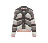 s.Oliver Red Label - Kurze Strickjacke mit breiter Knopfleiste grau - Gr. - 42