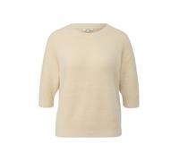 Flauschiger Strickpullover mit halbem Arm 44 Beige 2171611.0805.44