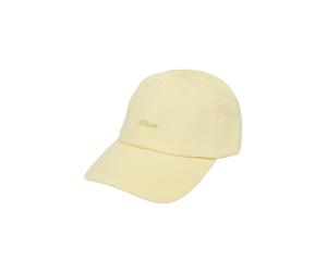 s.Oliver Red Label - Lässige Basic-Cap mit Schriftzug gelb - Gr. - ONE SIZE