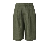 s.Oliver Red Label - Lässige Bermuda-Shorts mit Bundfalten und hohem Bund grün - Gr. - 46