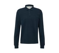 s.Oliver Langarm-Poloshirt aus Baumwoll-Piqué mit Bündchen Blau 3XL