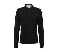 Langarm-Poloshirt aus Baumwoll-Piqué mit Bündchen 3XL schwarz 2170160.9999.3XL