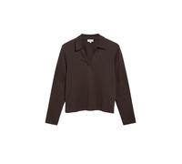 s.Oliver Red Label - Langarm-Poloshirt braun - Gr. - 46