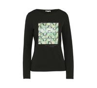 s.Oliver Red Label - Langarm-Shirt mit Frontprint schwarz - Gr. - 44