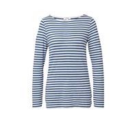 s.Oliver Red Label - Langarmshirt mit U-Boot-Ausschnitt blau/weiß - Gr. - 40