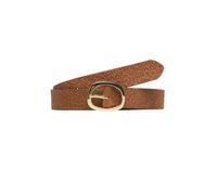 s.Oliver Red Label - Ledergürtel mit Animal-Prägung braun - Gr. - 90