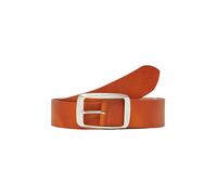 s.Oliver RED LABEL Ledergürtel mit eckiger Schließe in Cognac, Größe 100