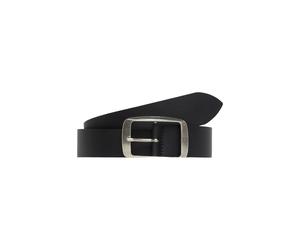 s.Oliver Red Label - Ledergürtel mit eckiger Schließe schwarz - Gr. - 105
