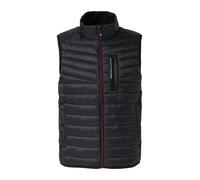 Leichte Steppweste mit sportiven Kontrastdetails | 360° Circular Vision S schwarz 2167440.9999.S