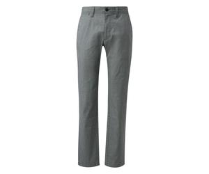 s.Oliver Red Label - Leichte Stoffhose mit fein strukturierter Oberfläche blau/weiß - Gr. - 34