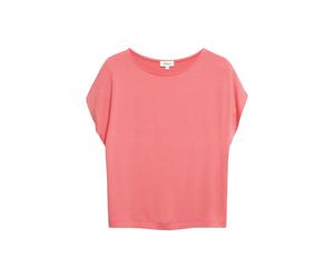 s.Oliver Red Label - Locker geschnittenes Basic T-Shirt pink - Gr. - 46