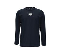 s.Oliver Red Label - Logo-Shirt mit Rollkante blau - Gr. - S