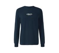 Longsleeve aus Baumwolle mit Rippbündchen und Logo 3XL blau 2169157.59D1.3XL