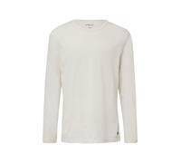 s.Oliver Red Label - Longsleeve mit Crew Neck und Label-Patch weiß - Gr. - L